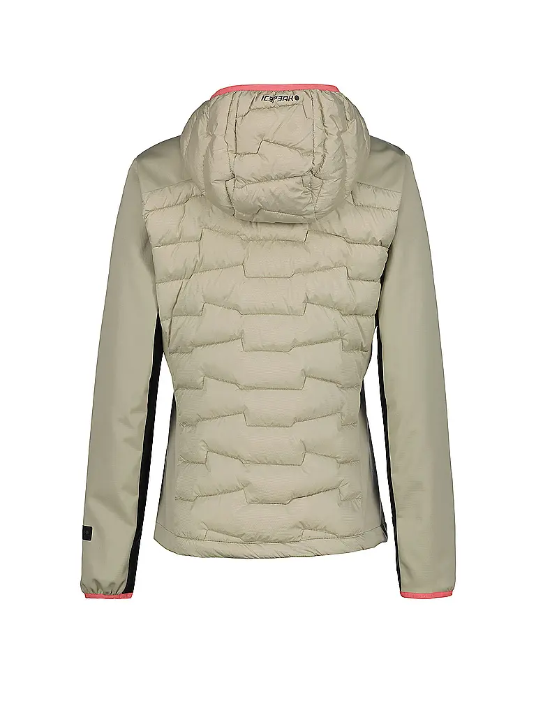 ICEPEAK | Damen Hybridjacke Burlison Hoodie | beige