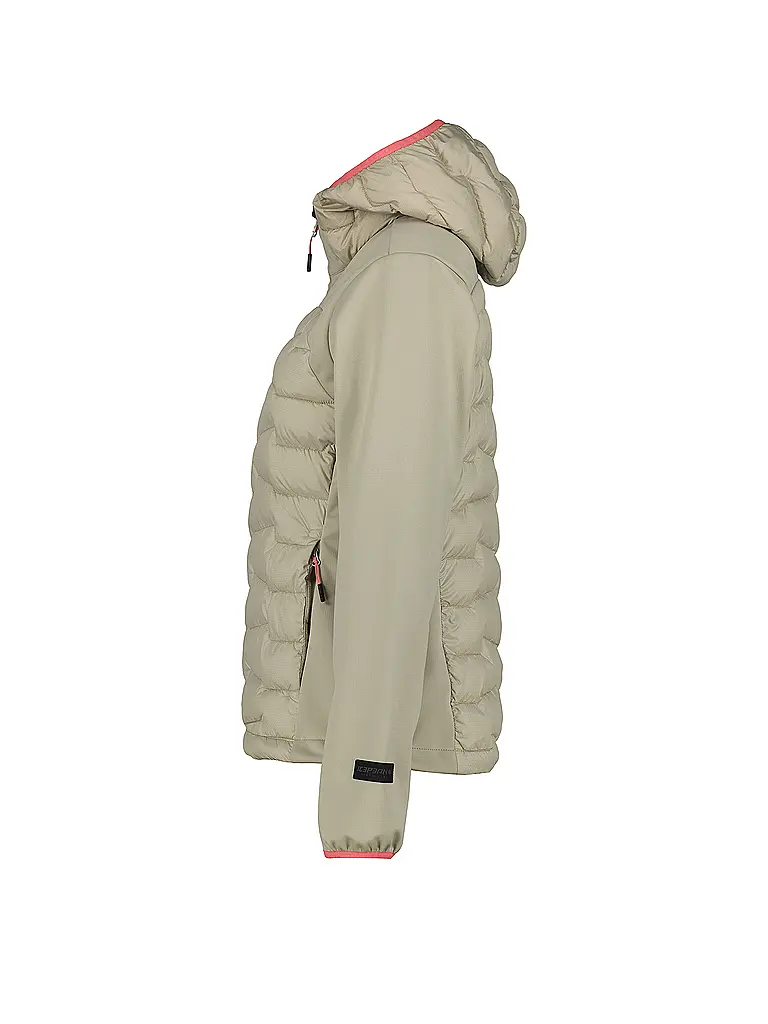 ICEPEAK | Damen Hybridjacke Burlison Hoodie | beige