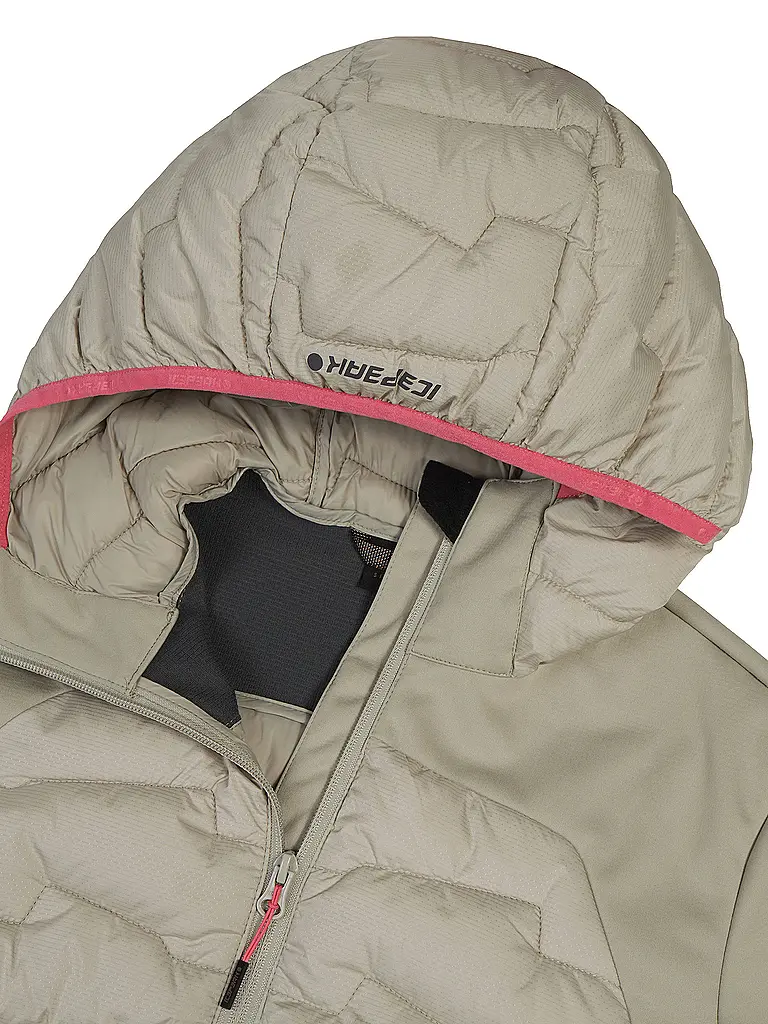 ICEPEAK | Damen Hybridjacke Burlison Hoodie | beige