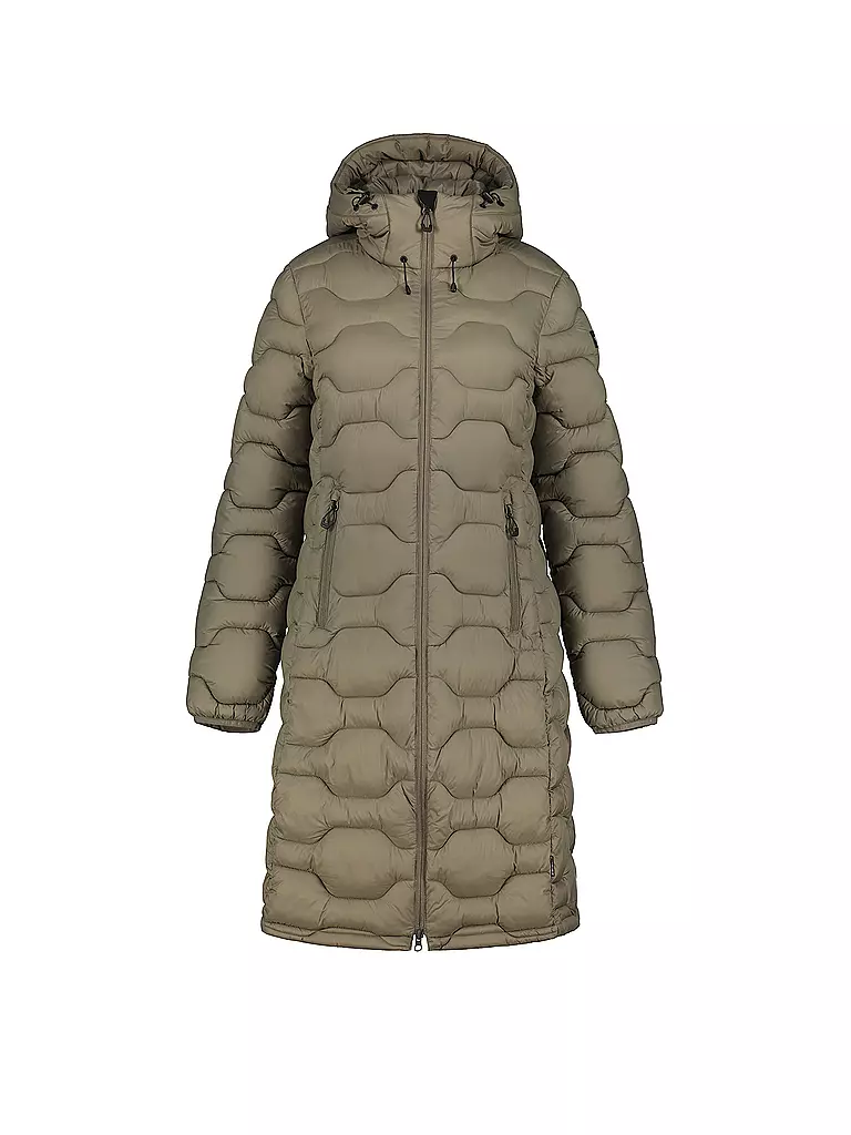 ICEPEAK | Damen Iso Wintermantel Hoodie | olive