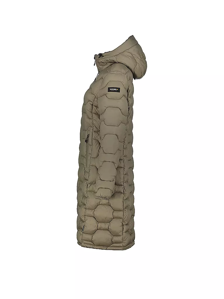 ICEPEAK | Damen Iso Wintermantel Hoodie | olive