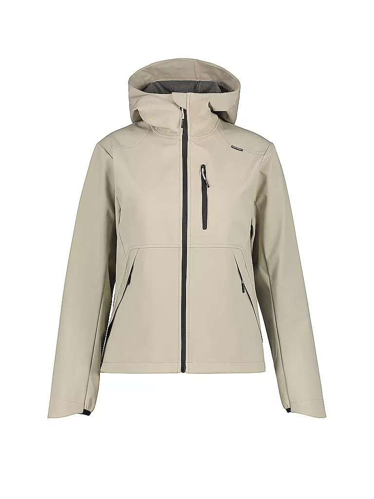 ICEPEAK | Damen Softshelljacke Burnet Hoodie | beige