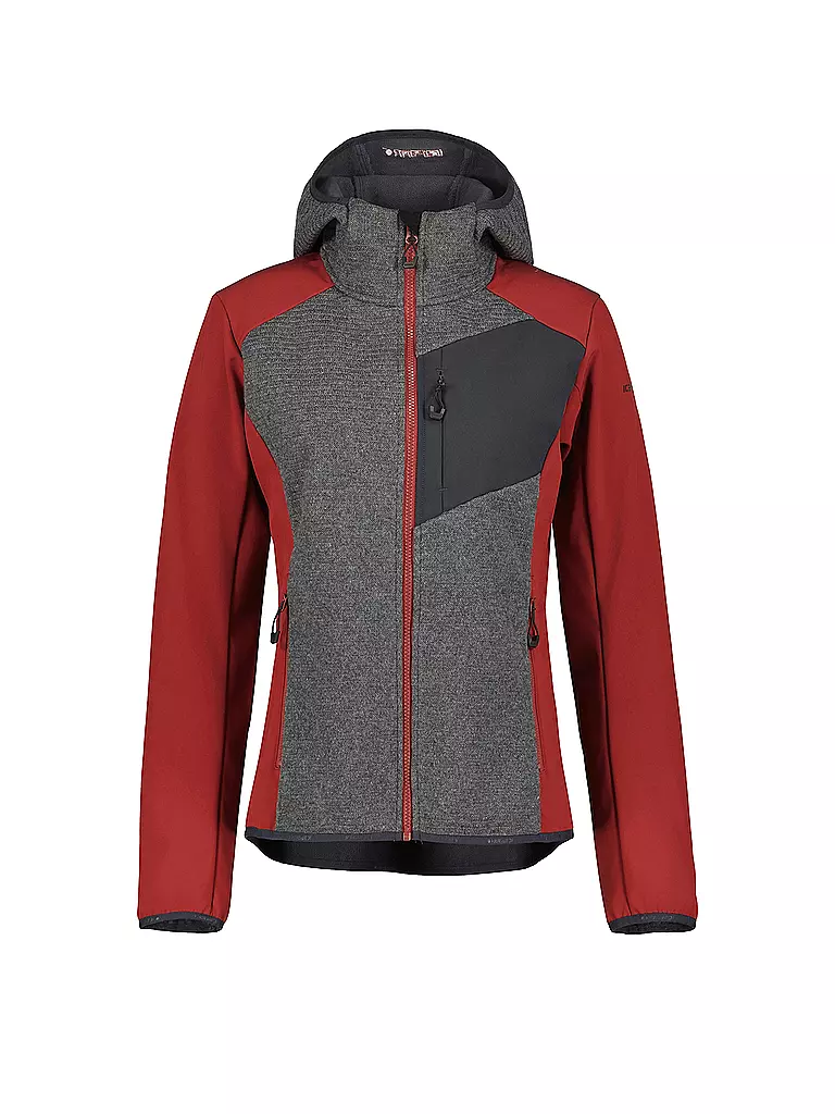 ICEPEAK | Damen Tourenjacke Dahloneka Hoodie | dunkelrot