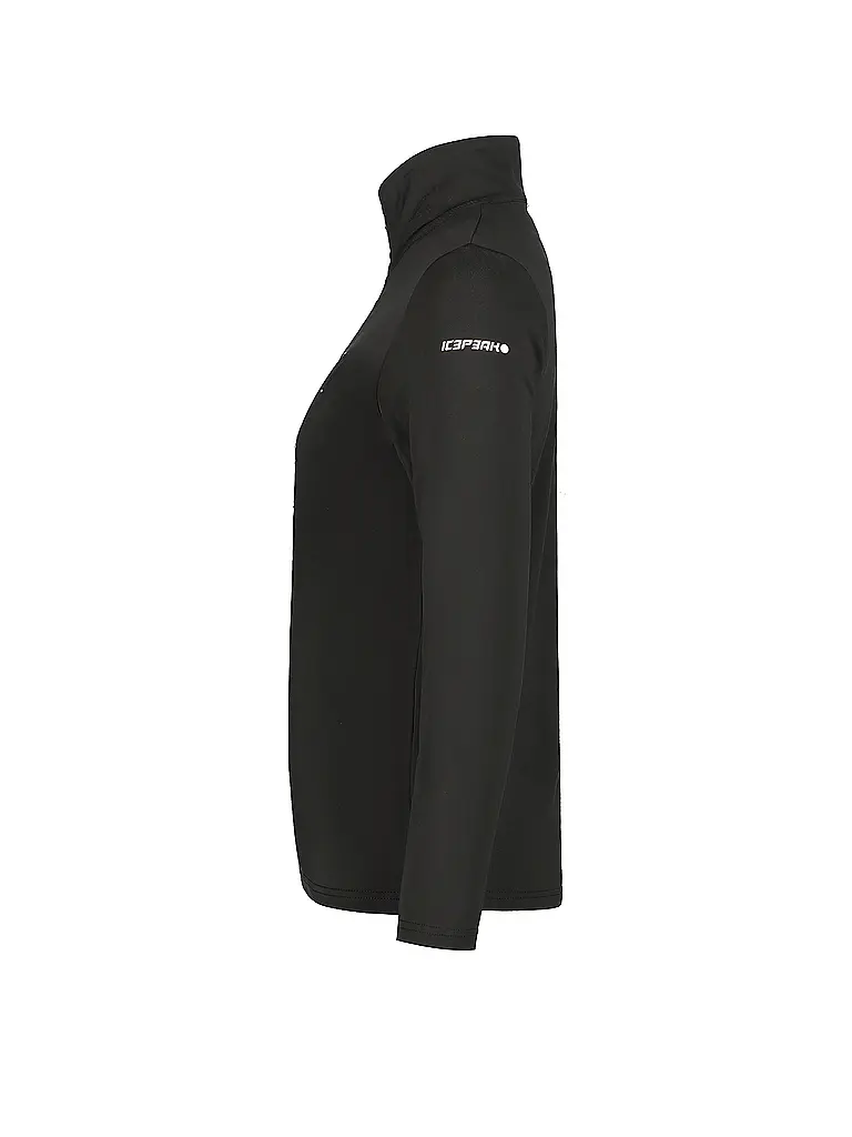 ICEPEAK | Damen Unterzieh Zipshirt Ellenton | schwarz