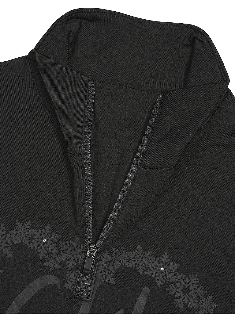 ICEPEAK | Damen Unterzieh Zipshirt Ellenton | schwarz