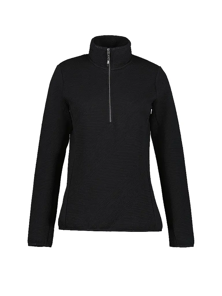 ICEPEAK | Damen Unterzieh Zipshirt Evansdale | Schwarz