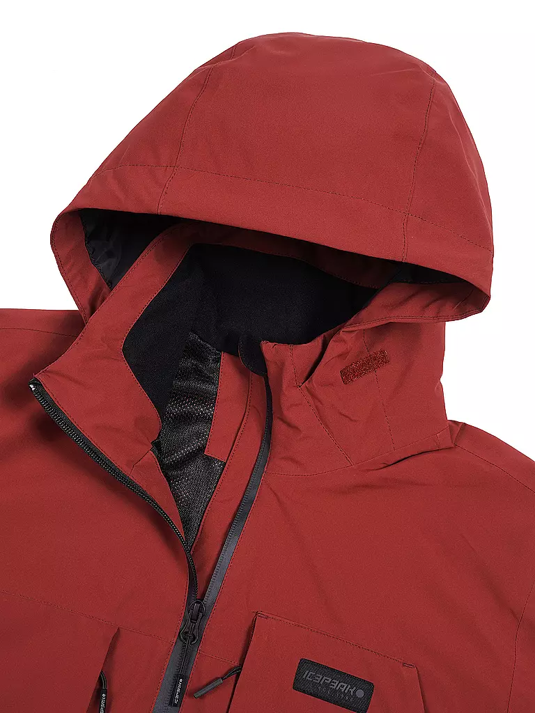 ICEPEAK | Damen Wanderjacke Brilliant Shell Hoodie | dunkelrot