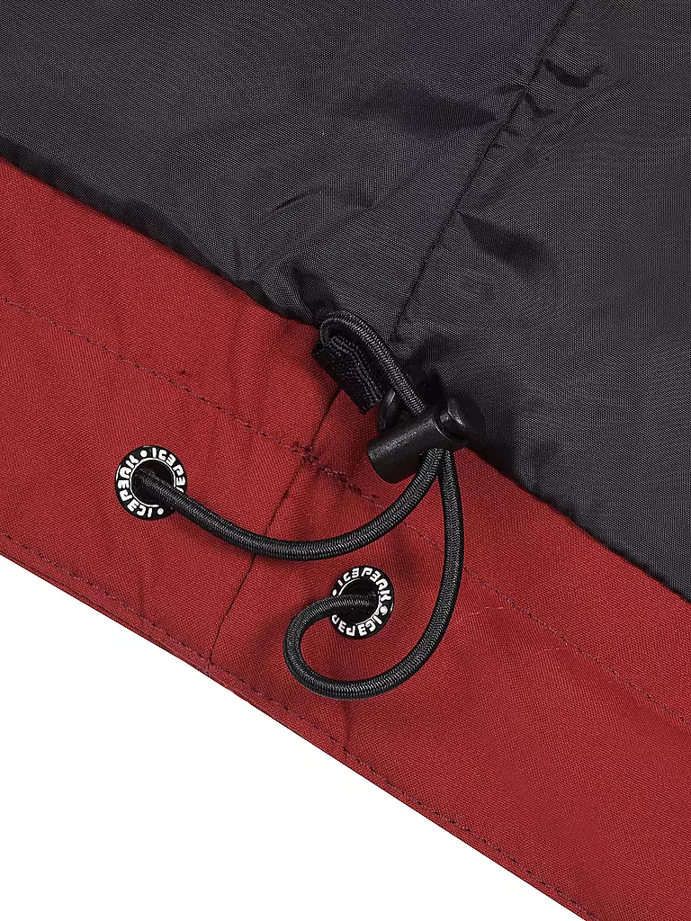 ICEPEAK | Damen Wanderjacke Brilliant Shell Hoodie | dunkelrot
