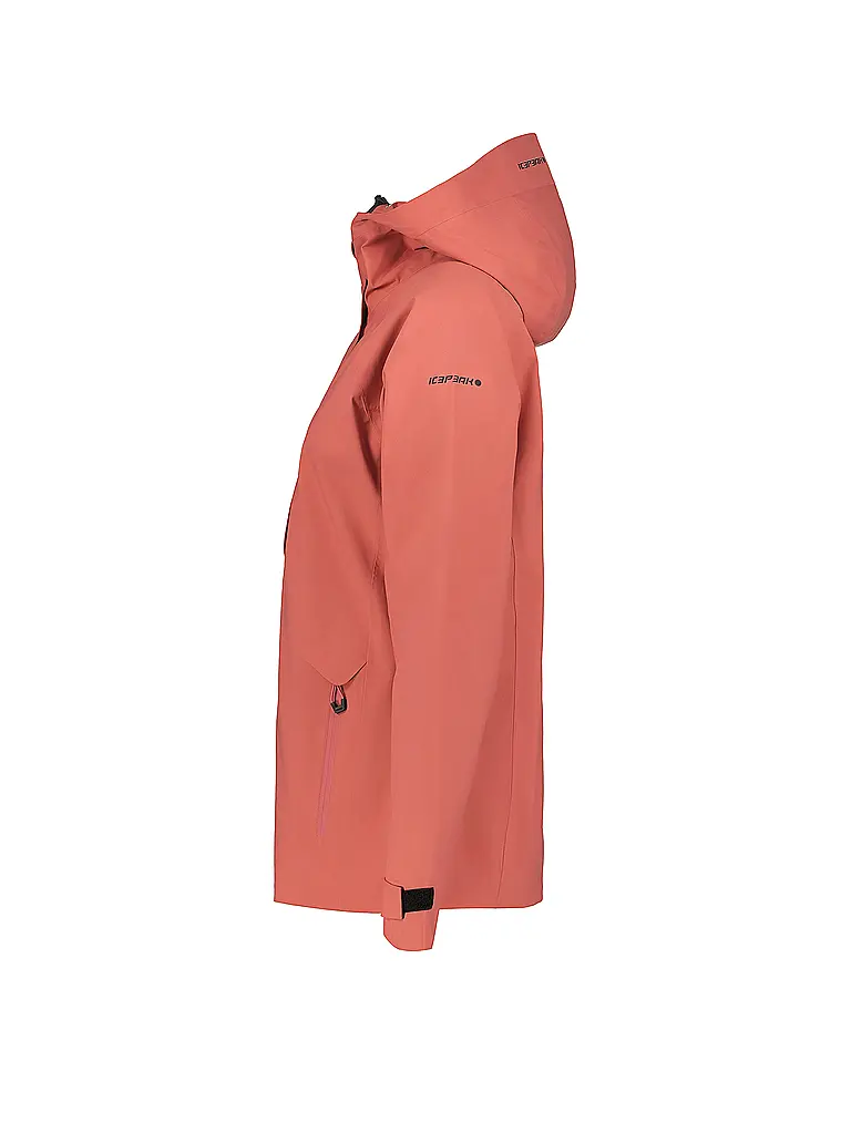 ICEPEAK | Damen Wanderjacke Deblois 3L Hoodie | koralle