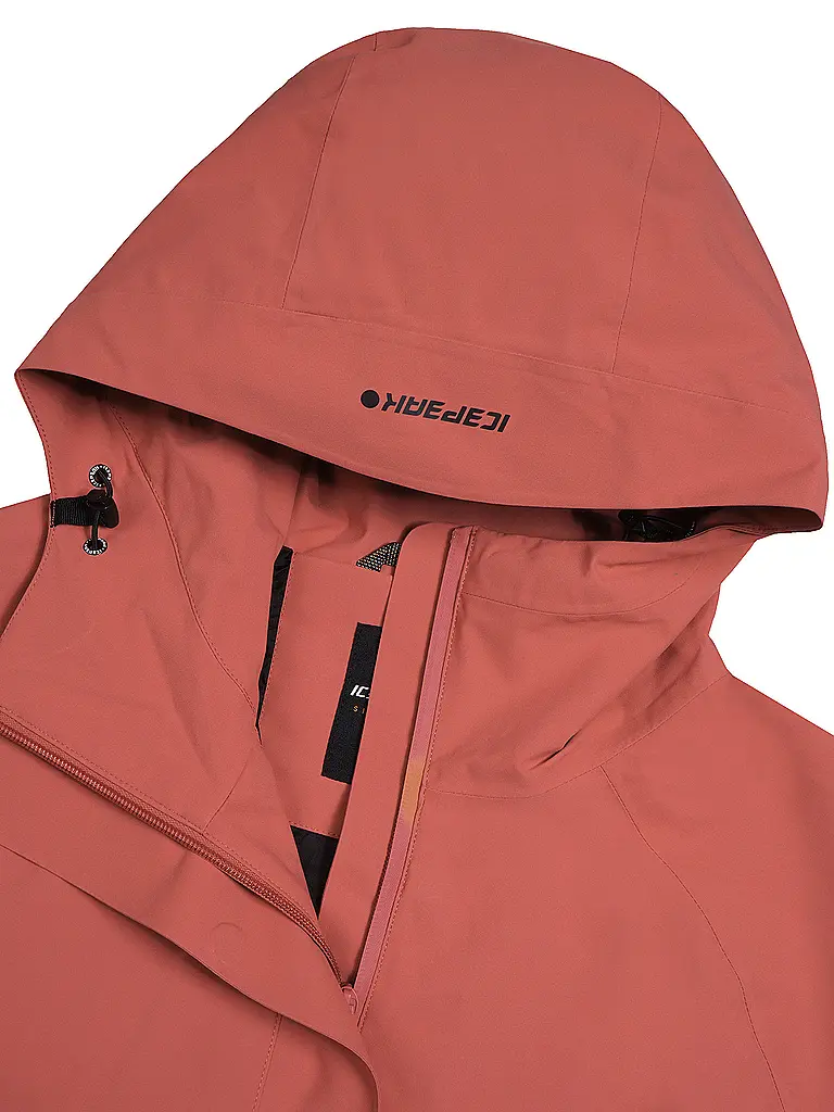 ICEPEAK | Damen Wanderjacke Deblois 3L Hoodie | koralle