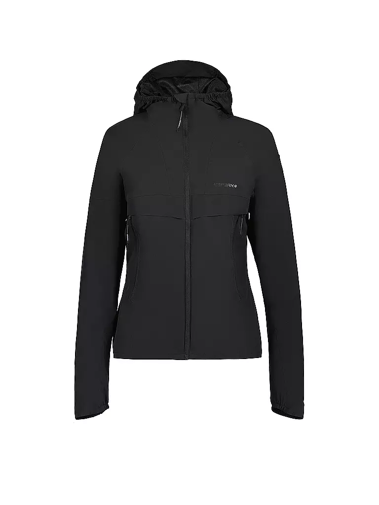 ICEPEAK | Damen Wanderjacke Dermott Hoodie | schwarz