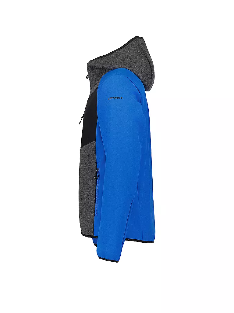 ICEPEAK | Herren Fleecejacke Danfort Hoodie | blau