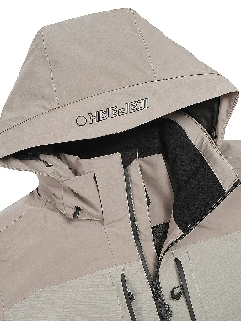 ICEPEAK | Herren Skijacke Faulkton Hoodie | Grau