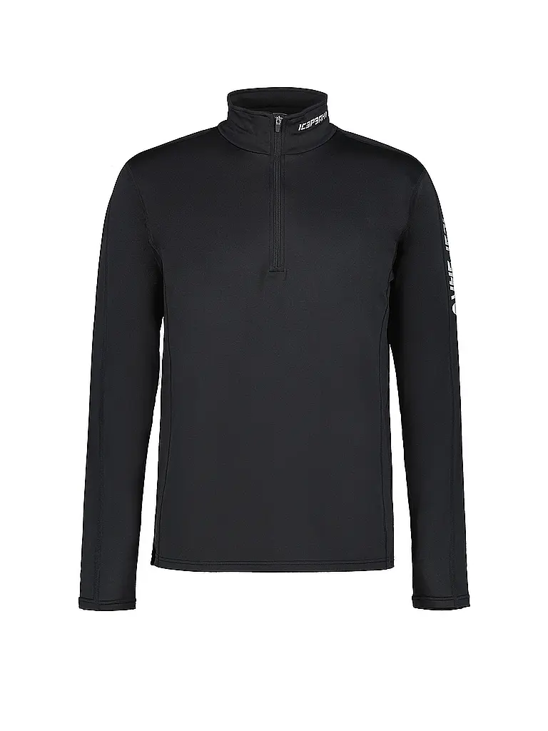 ICEPEAK | Herren Unterzieh Zipshirt Fleminton | schwarz