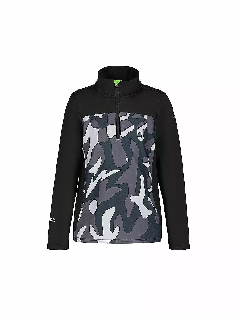 ICEPEAK | Jungen Unterzieh Zipshirt Lipan Jr | schwarz