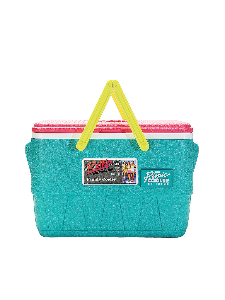 IGLOO Retro-Picknickkorb 25-Quart-Kühlbox petrol
