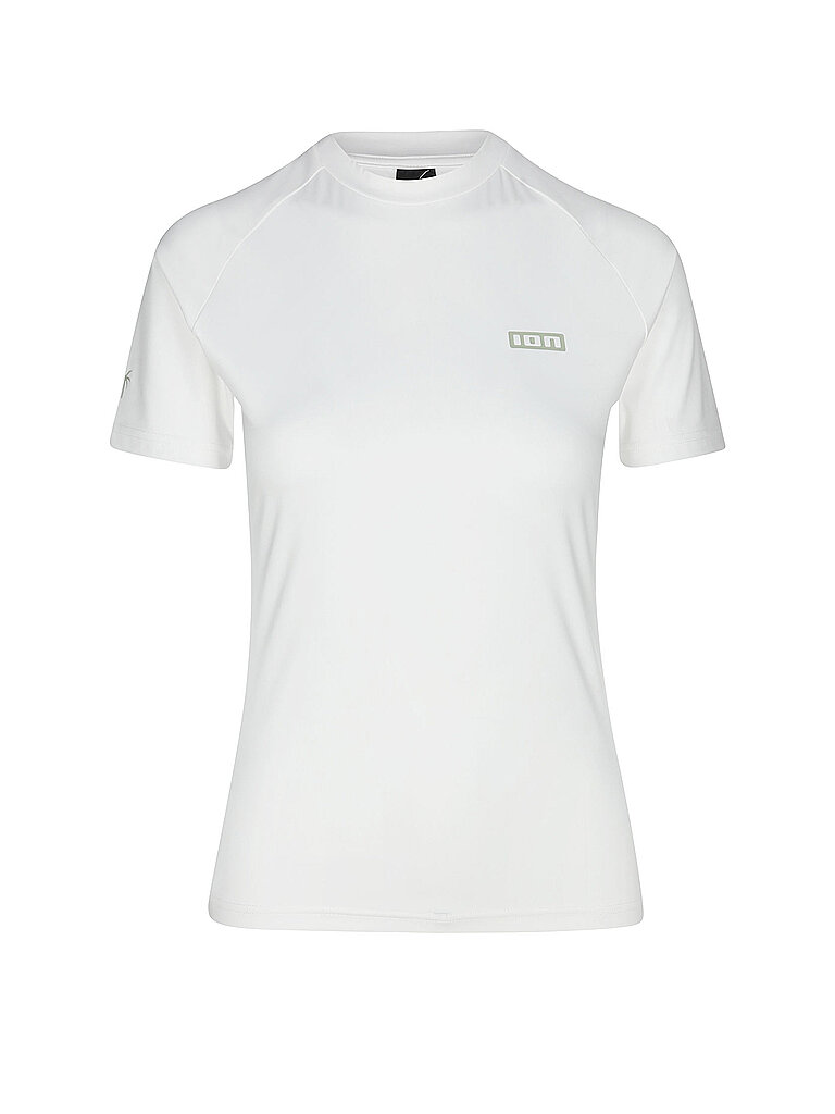 ION Rashguard Short Sleeve UV-Schutz Back Print Weiß