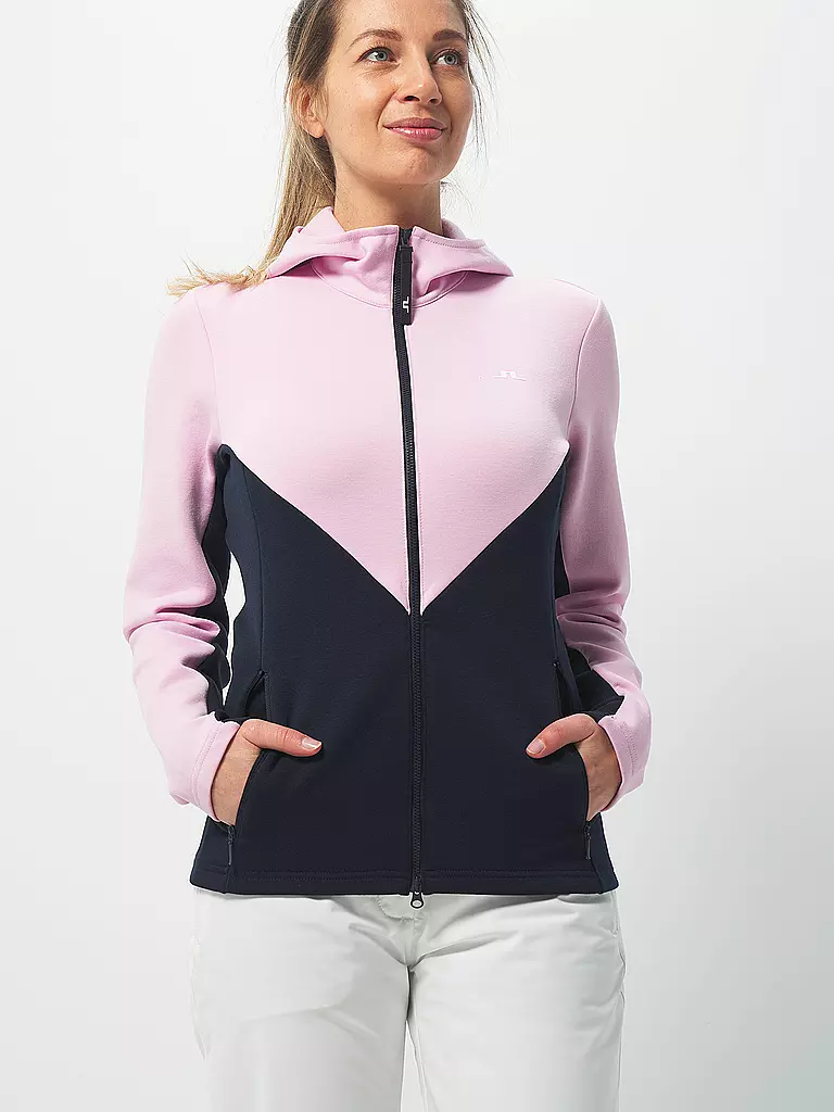 J.LINDEBERG | Damen Unterzieh Jacke Crystal | rosa