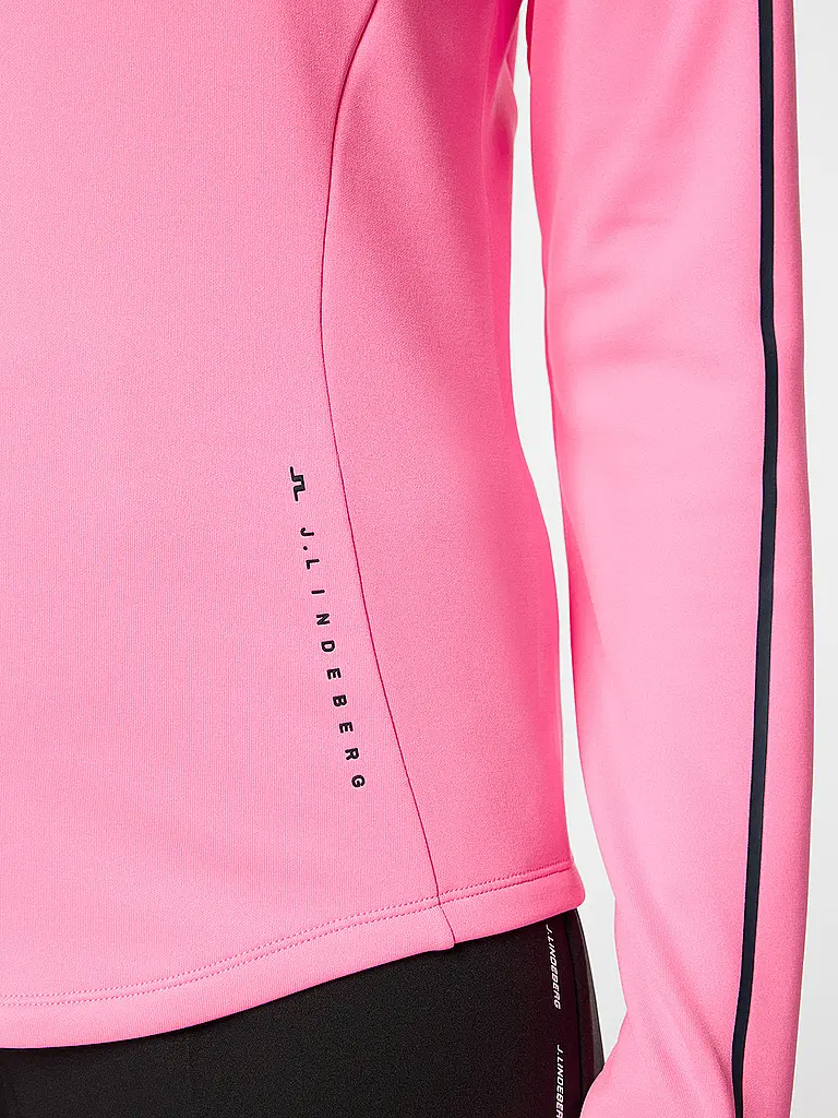 J.LINDEBERG | Damen Unterzieh Zipshirt  Nefe Quarter Zip Mid Layer  | Pink