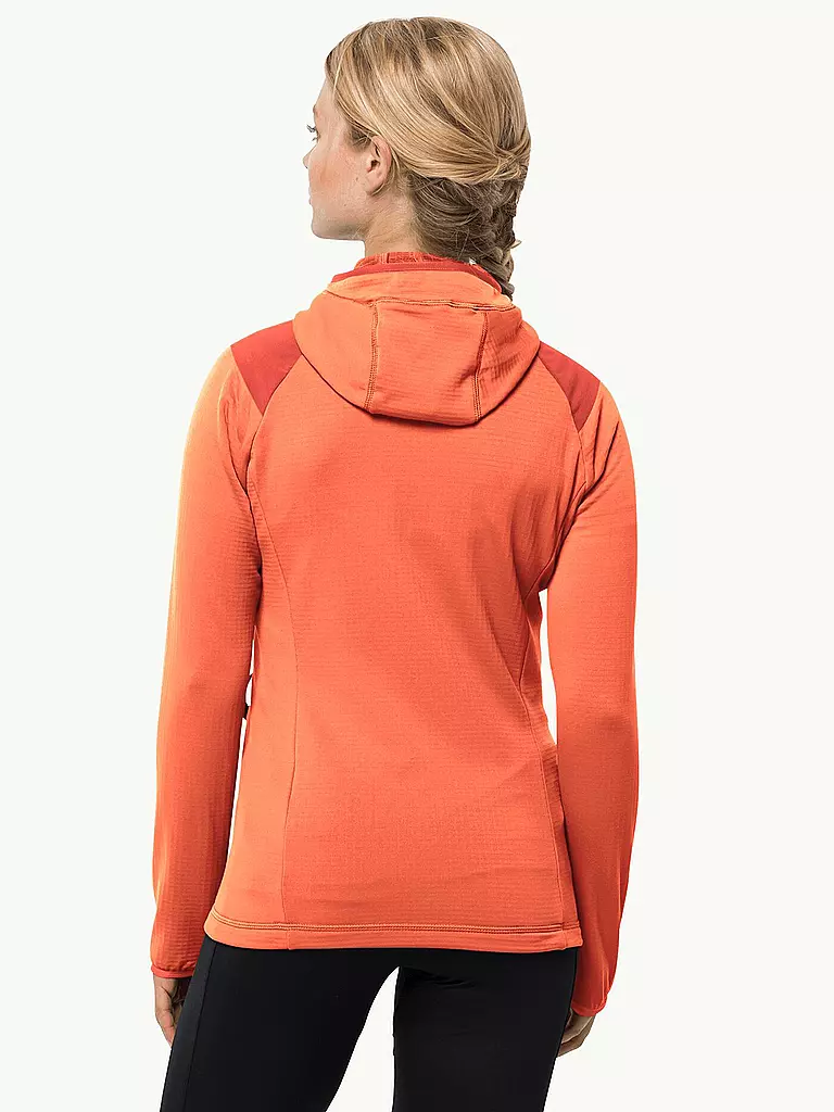 JACK WOLFSKIN | Damen Fleecejacke Kolbenberg Hooded | koralle