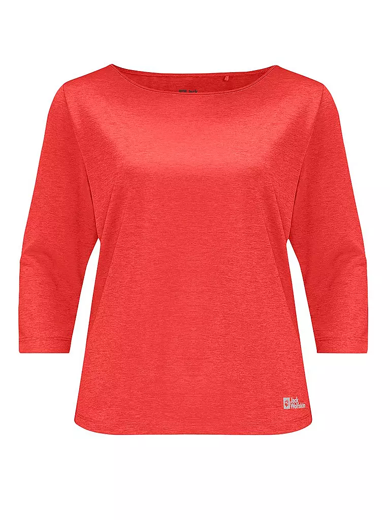 JACK WOLFSKIN | Damen Funktionsshirt Jwp 3/4  | rot