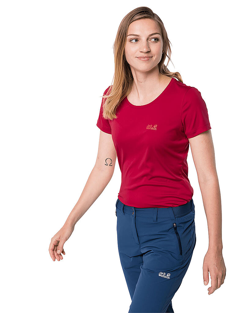 JACK WOLFSKIN | Damen Funktionsshirt Tech T | rot