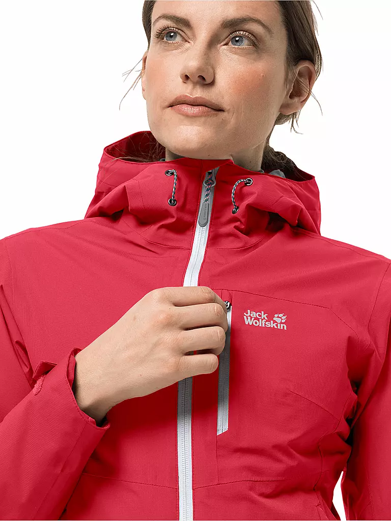 JACK WOLFSKIN | Damen Wanderjacke Eagle Peak 2L | rot