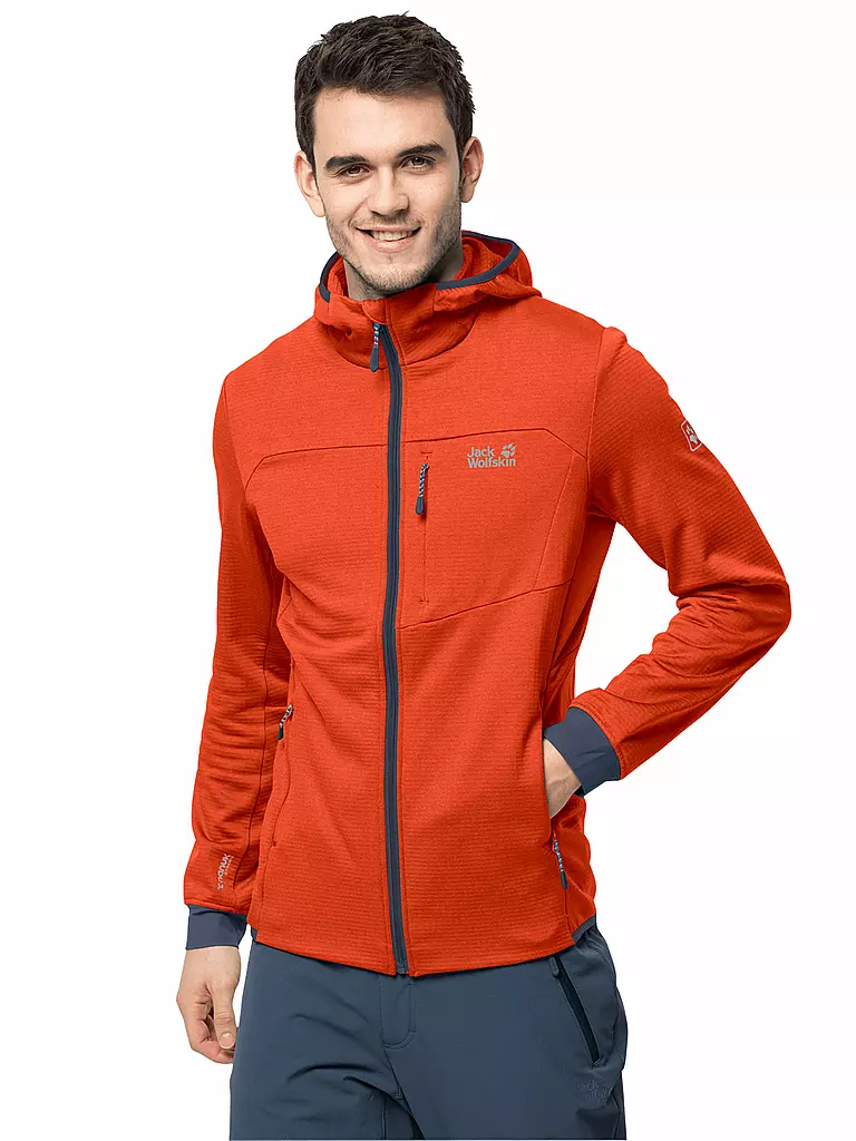 JACK WOLFSKIN | Herren Fleecejacke Hydro Grid | orange