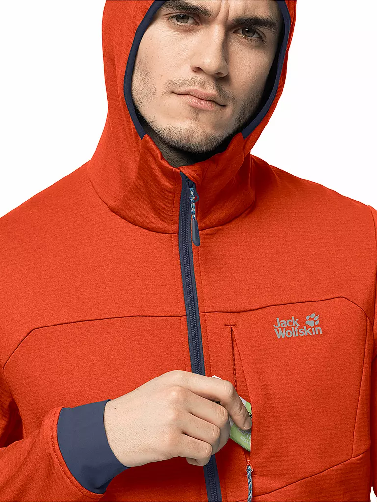 JACK WOLFSKIN | Herren Fleecejacke Hydro Grid | orange