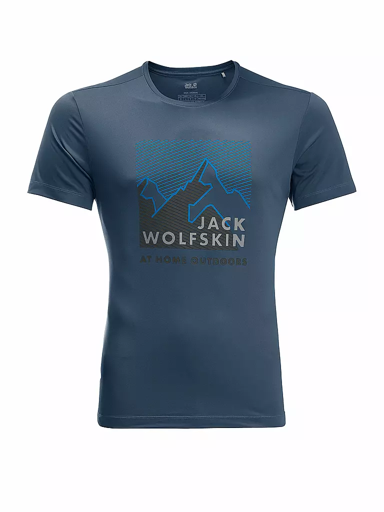JACK WOLFSKIN | Herren Funktionsshirt Peak Graphic | blau