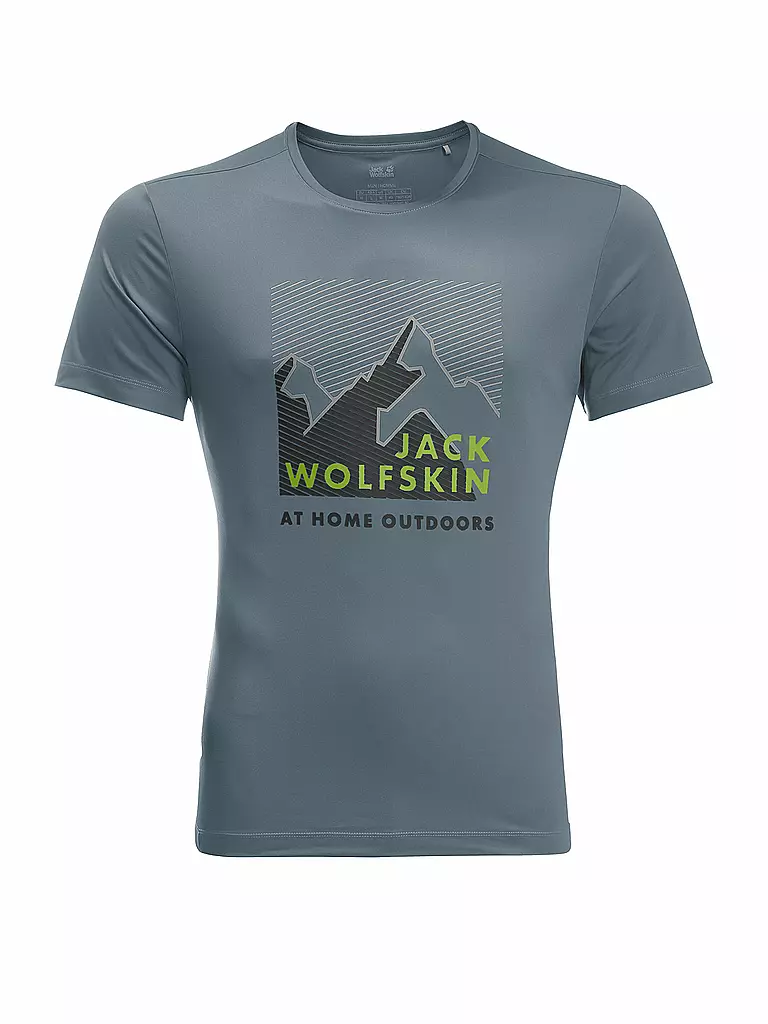 JACK WOLFSKIN | Herren Funktionsshirt Peak Graphic | grau