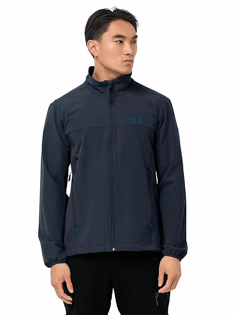 JACK WOLFSKIN | Herren Softshelljacke Crestview | blau