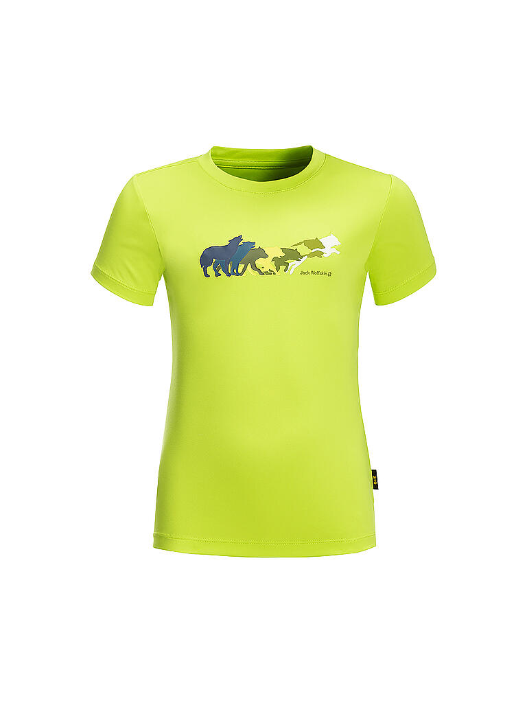 JACK WOLFSKIN | Mädchen T-Shirt Jumping Wolf | gelb