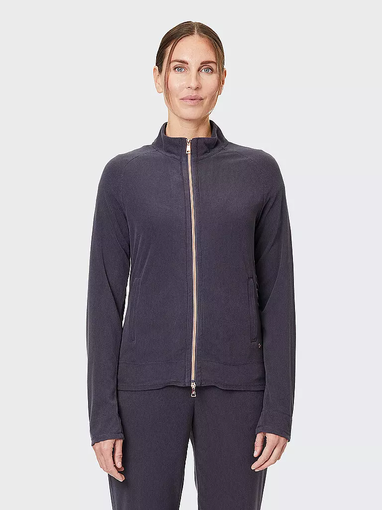 JOY SPORTSWEAR | DAmen Fleecejacke Josy Cord | dunkelblau