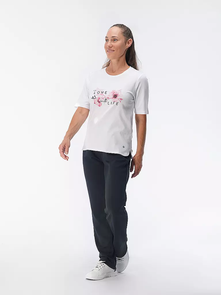 JOY SPORTSWEAR | Damen T-Shirt Luzie in Love with Life | Weiss