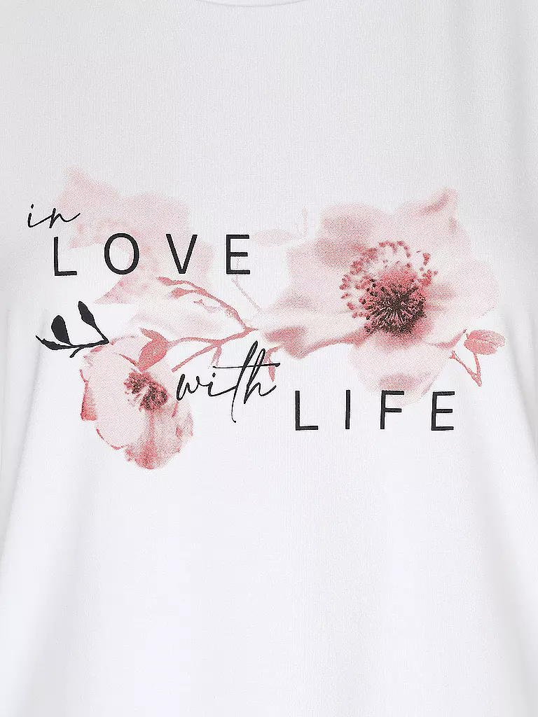 JOY SPORTSWEAR | Damen T-Shirt Luzie in Love with Life | Weiss