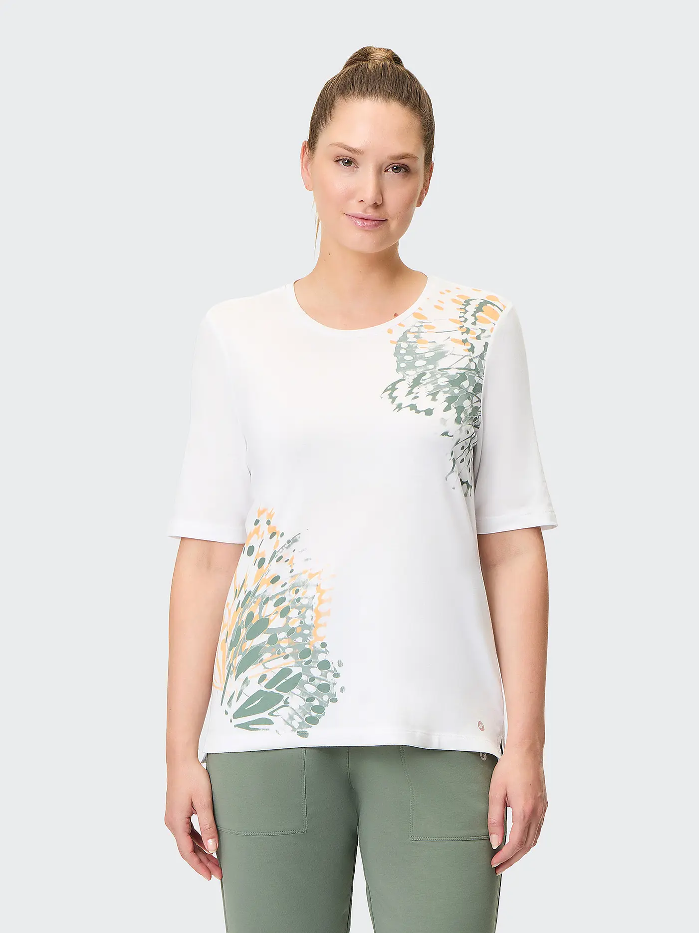 JOY SPORTSWEAR | Damen T-Shirt Madeleine Print | weiss