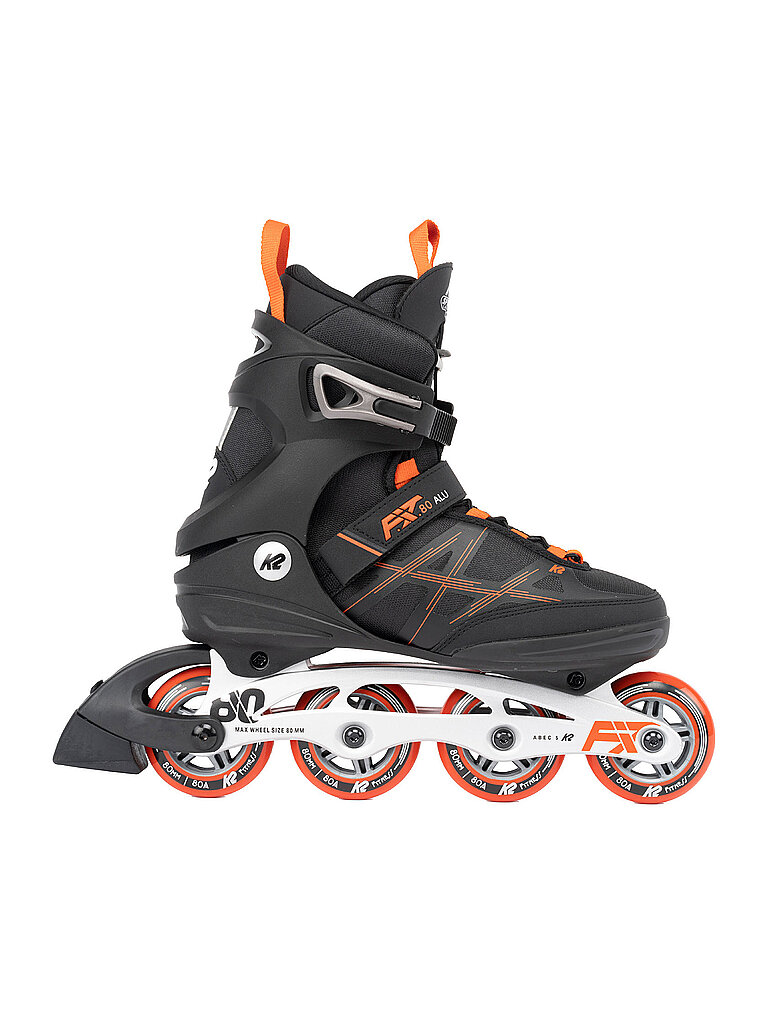 Herren Inlineskates F.I.T. 80 Alu schwarz 44 M