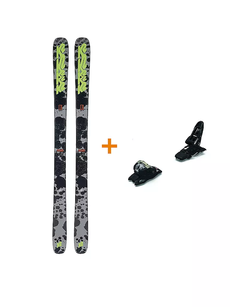 K2 | Freestyleski Set Reckoner 92 + Marker Squire 11 inkl. 90mm Stopper | schwarz