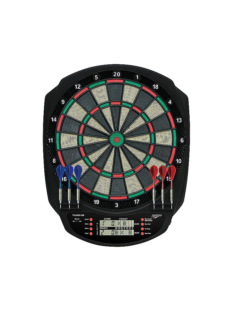 Carromco Elektronik-Dartboard Toledo-301 schwarz B