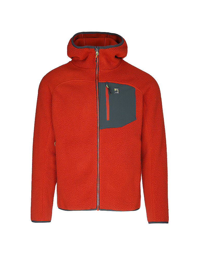 KARPOS Herren Fleecejacke Moiazza Retro Hoodie rot | S