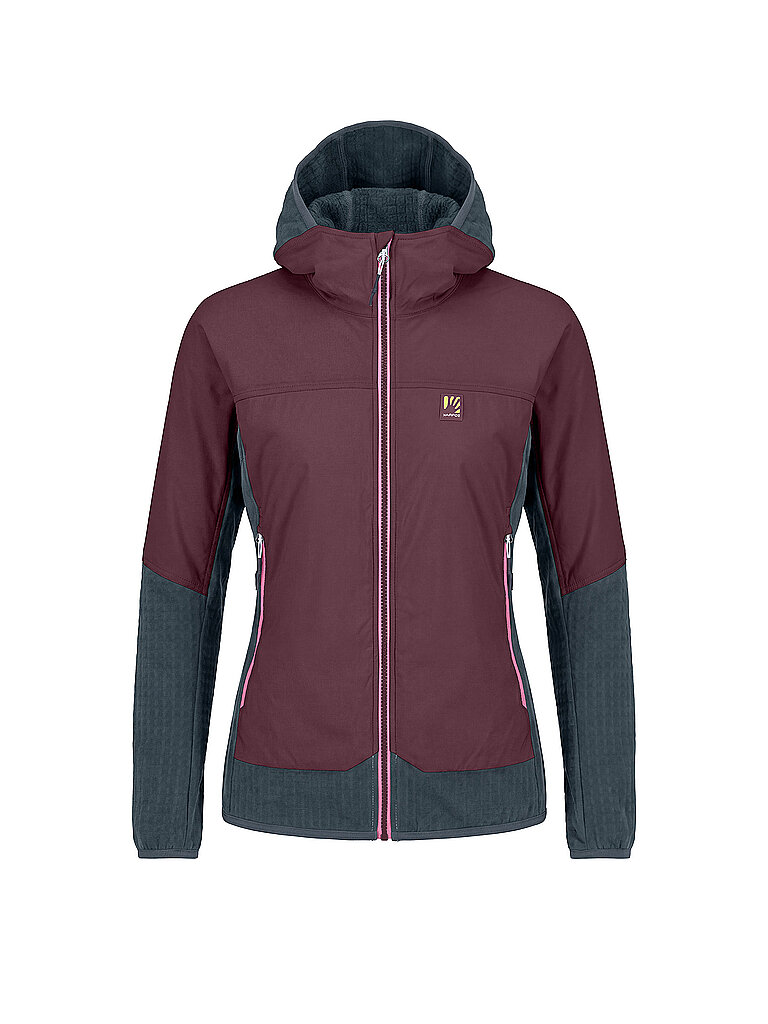 KARPOS Damen Touren Hybridjacke Alagna Plus 2.0 Hoodie dunkelrot | M