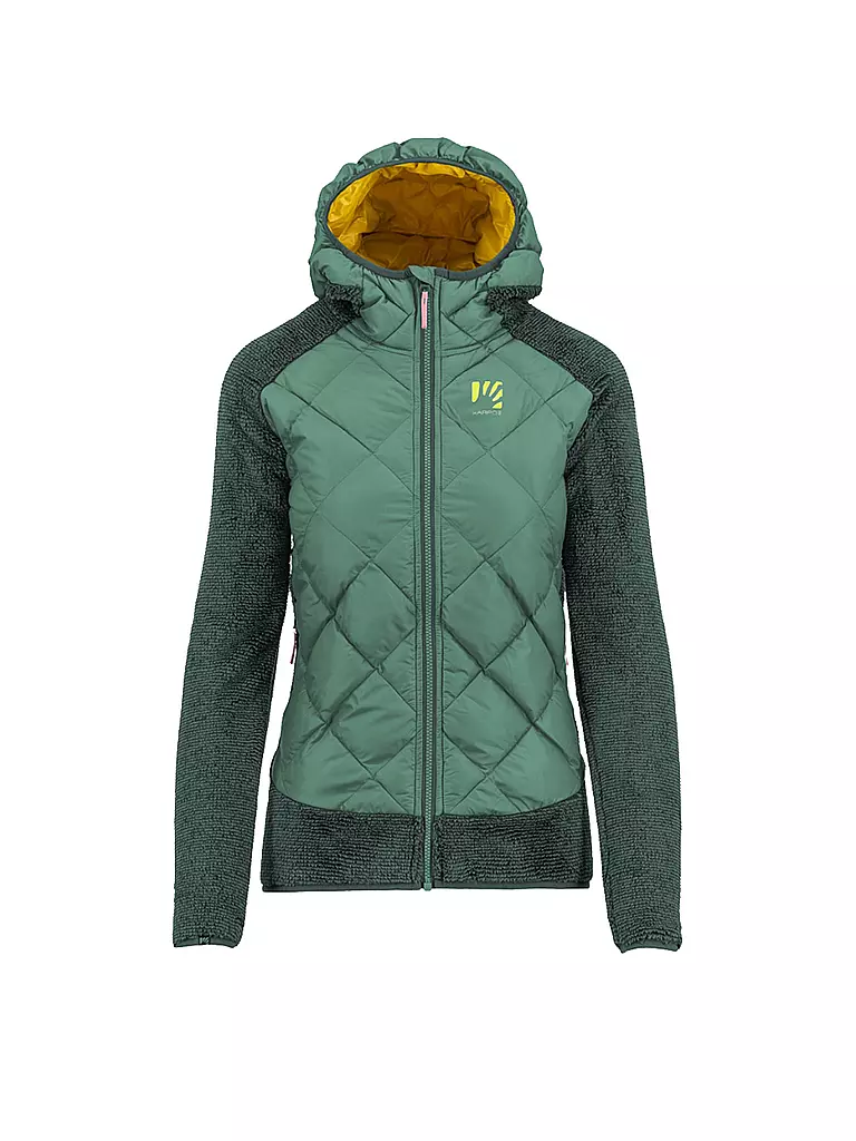 KARPOS | Damen Hybridjacke Marmarole Hoodie | dunkelgrün