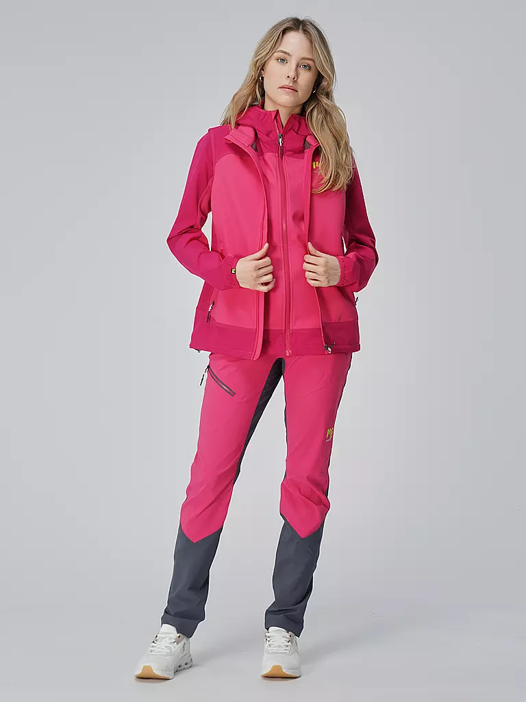 KARPOS | Damen Softshelljacke Parete | pink