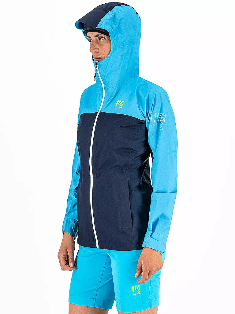 KARPOS | Damen Wanderjacke Lot Rain Hoodie | blau