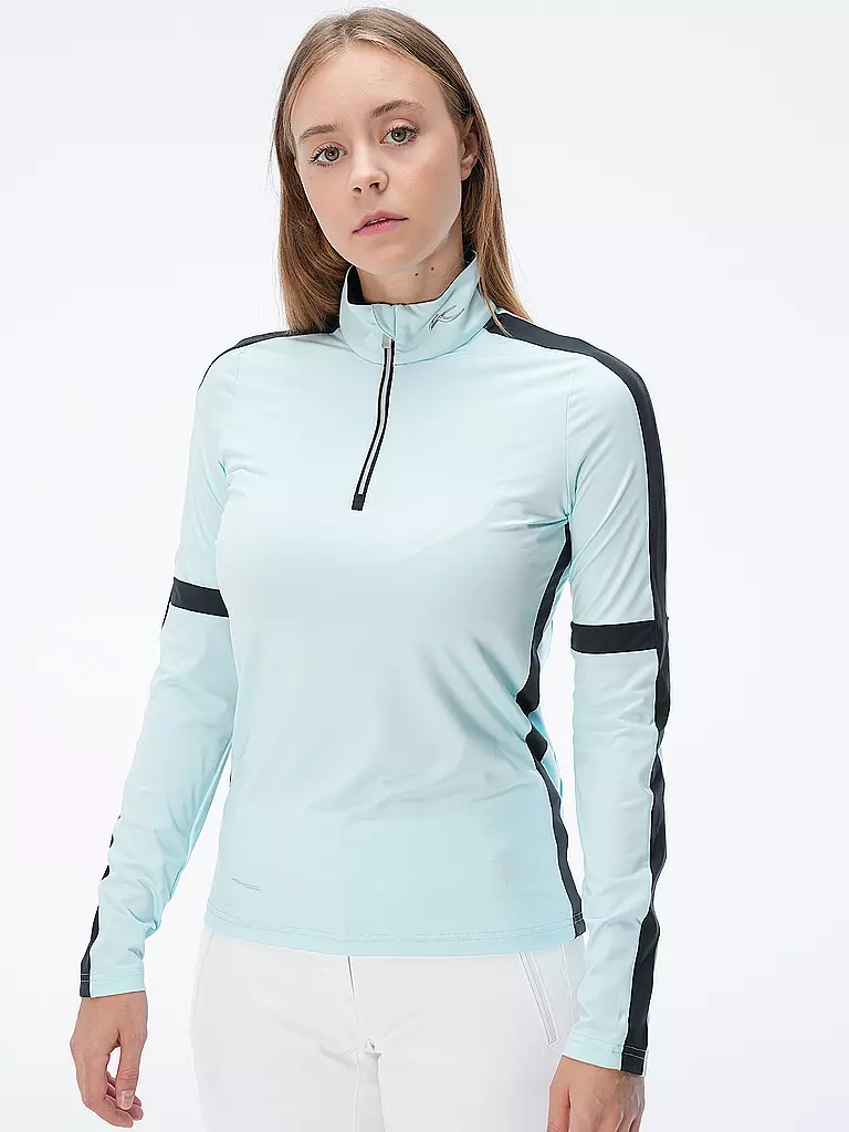 KJUS | Damen Ski Unterzieher Race Midlayer Half-Zip | hellblau