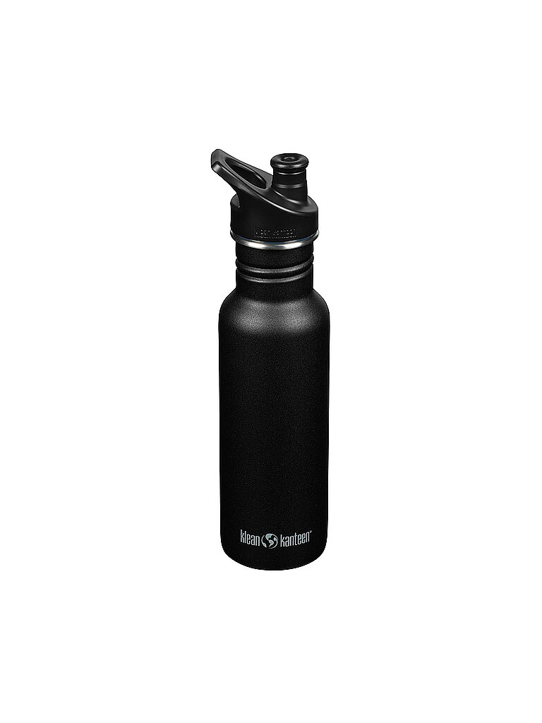KLEAN KANTEEN Edelstahl Trinkflasche Classic 532ml Sport Cap Black schwarz