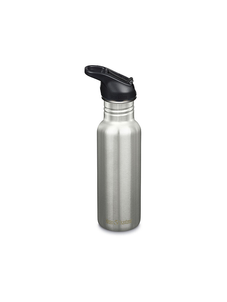 KLEAN KANTEEN Trinkflasche Classic Flip Seal Sport Cap Wistraw 532ml silber