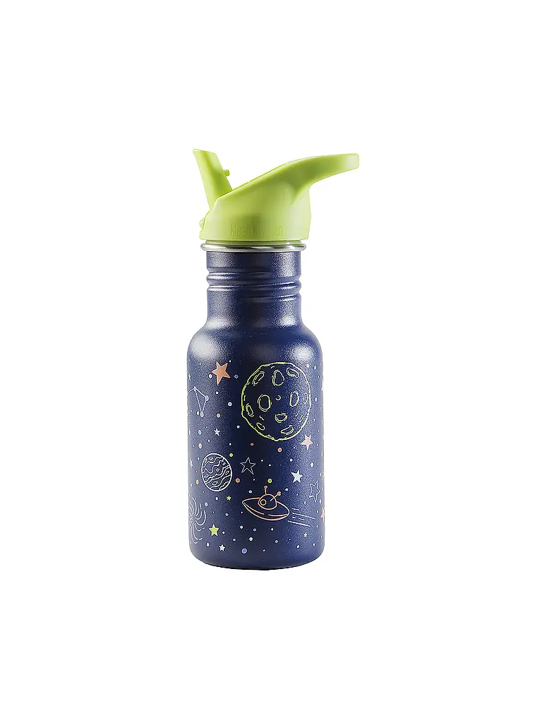 KLEAN KANTEEN |  Kinder Trinkflasche Flip Seal Sport Cap Wistraw 355ml  | dunkelblau