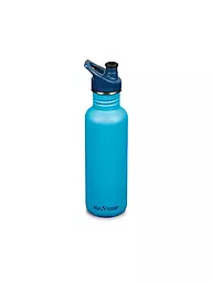 KLEAN KANTEEN | Edelstahl Trinkflasche Classic 800ml Sport Cap Hawaiian Ocean | blau